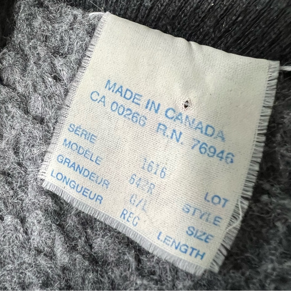 VTG Codet Wool Red Black Plaid full zip Vest large Made in Canada - Picture 5 of 13